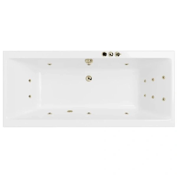 Ванна гидромассажная Excellent Pryzmat Slim Smart 180 x 80 см, белый/бронза, WAEX.PRY18S.SMART.BR - фото 1