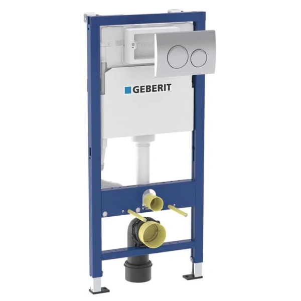 Инсталляция для унитаза Geberit Delta 20 с кнопкой хром - фото 1