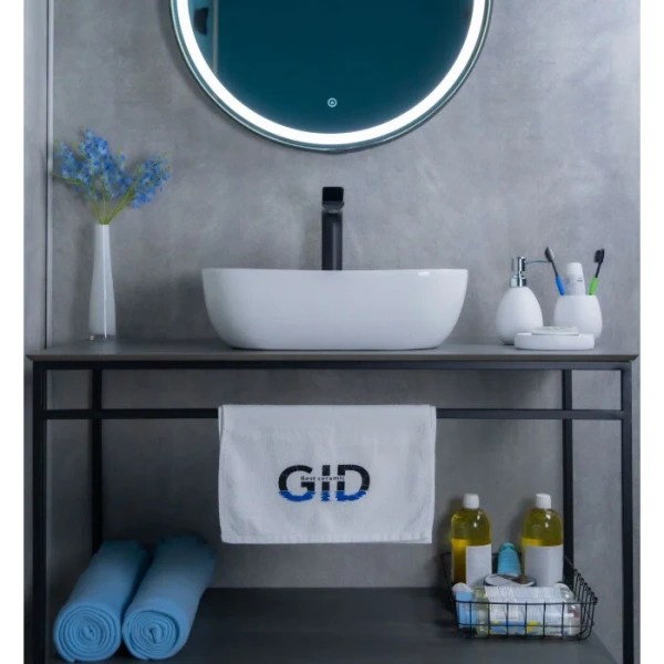 Раковина GID Geometrico D1333 46 см белая - фото 4