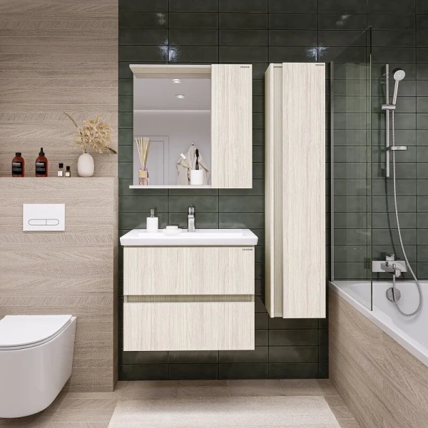 Тумба под раковину подвесная Grossman Юнит 70 см кадена лайт - фото 3