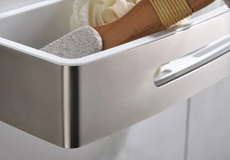 Полочка для ванной Art & Max подвесная, нержавеющая сталь - фото 3