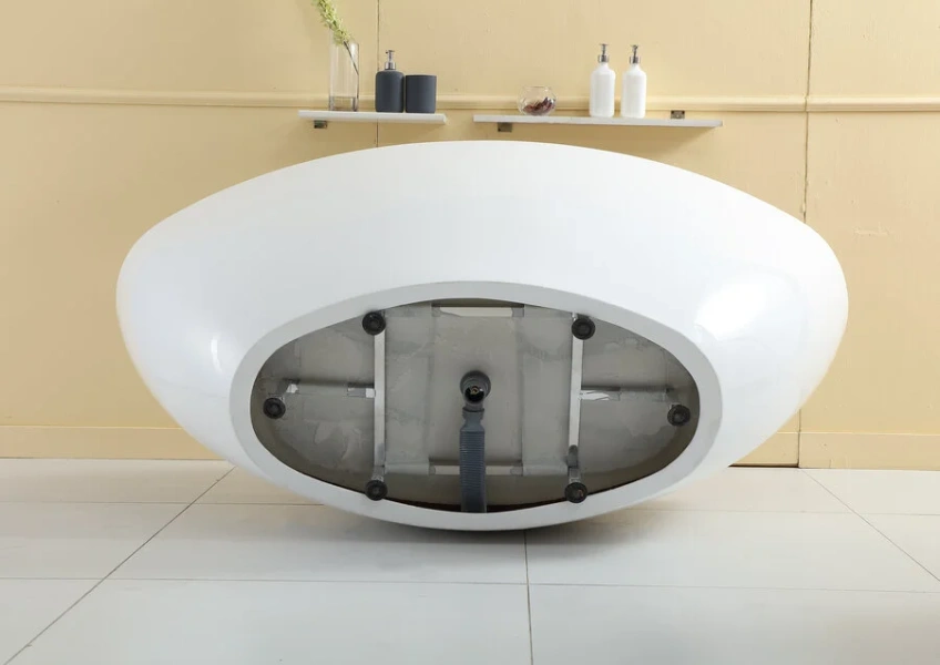 Ванна акриловая Bolu BL-157/180, 180 x 90 см, слив-перелив в комплекте, белый - фото 4