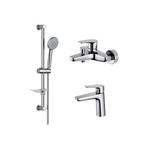 Душевой комплект Акватек Бетта хром, в наличии - фото 5