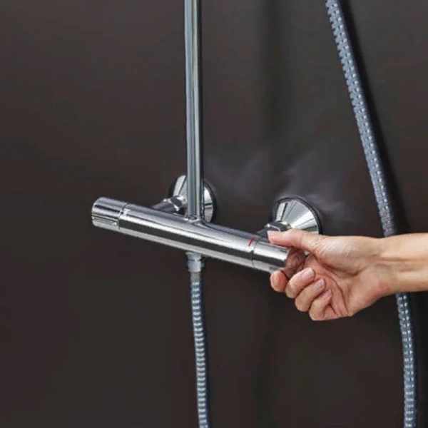 Душевая стойка Hansgrohe Vernis Blend 26276 латунь, без излива - фото 5