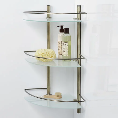 Полочка для ванной WasserKRAFT светлая бронза, современные, hi-tech - фото 2