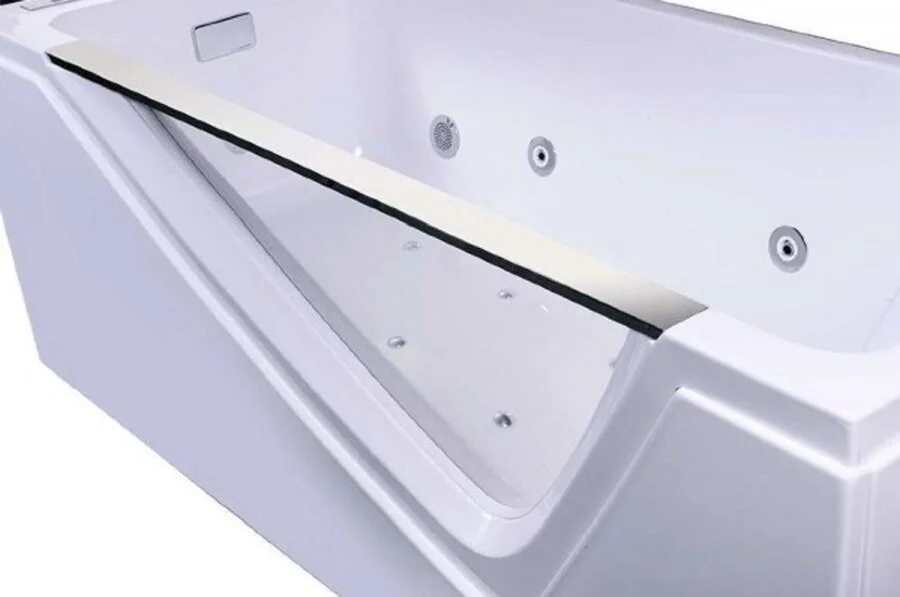 Ванна гидромассажная акриловая Orans OLS-BT65108-L, 170 х 75 см, LED-подсветка, аэромассаж, электронная панель управления, белая, прямоугольные - фото 5