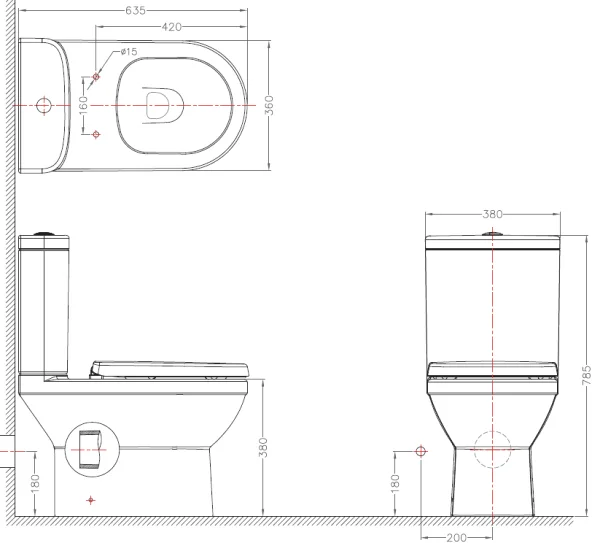 Унитаз компакт Bravat New Moon CX01019UW - фото 3