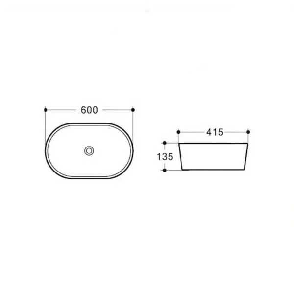 Раковина Vincea 60 см накладная - фото 2