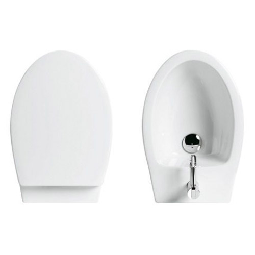 Унитаз напольный, цвет белый, Simas LFT Spazio LFT 22 BI, компакт - фото 4