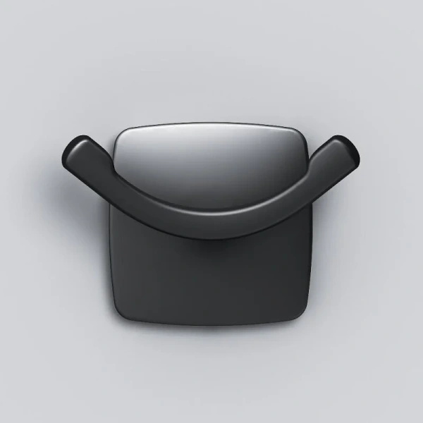 Крючок для ванной Am.Pm Gem черный матовый, металлические - фото 4