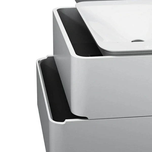 Тумба под раковину подвесная Am.Pm Sensation 80 см белый лак, современная, hi-tech - фото 3