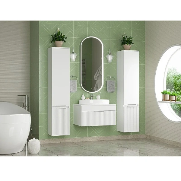 Тумба под раковину подвесная Brevita Enfida 70 см белая, 70 см - фото 6