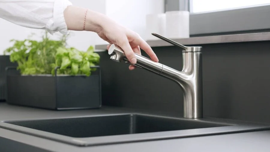 Смеситель для кухни Hansgrohe Zesis M33 сталь, на мойку, на столешницу - фото 6