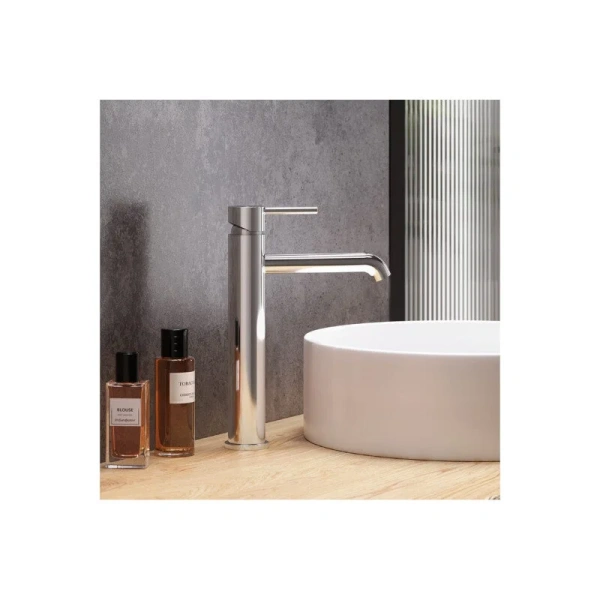 Смеситель для раковины Damixa Scandinavian Pure высокий, хром - фото 4