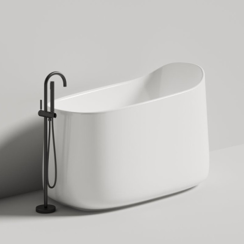 Ванна из искусственного камня Salini Oriente Ofuro 140х80 см белая глянцевая, овальные - фото 4