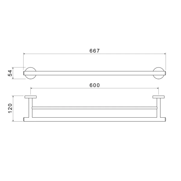 Полотенцедержатель Акватек Оберон черный матовый - фото 2