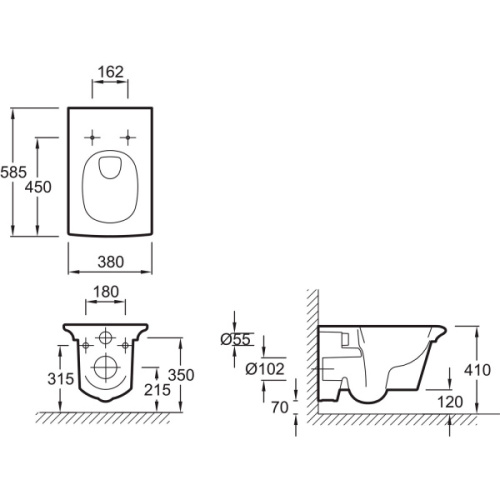 Унитаз подвесной Jacob Delafon Stillness E1303-00 белый, сиденье с микролифтом - фото 4