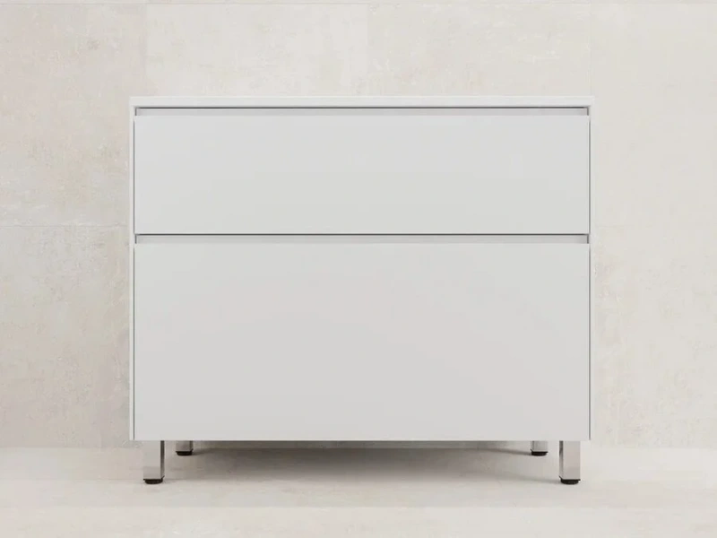 Тумба под раковину напольная Style Line Лима 100 см белая матовая - фото 1