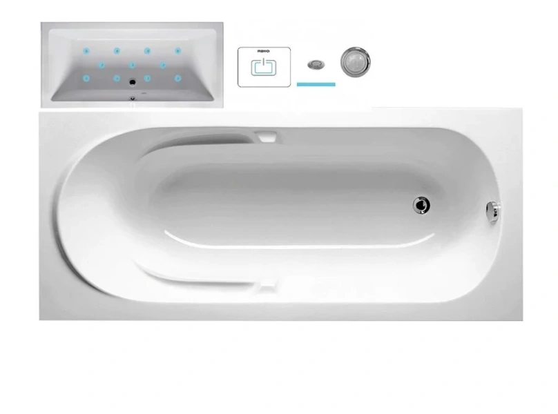 Ванна гидромассажная Riho Future 180 x 80 см, AIR - фото 1
