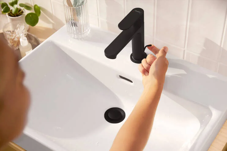 Смеситель для раковины Hansgrohe Rebris с донным клапаном - фото 4