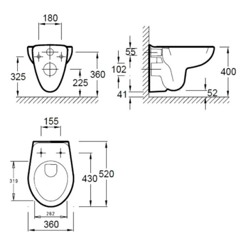 Унитаз подвесной Jacob Delafon Brive E4345G-00 - фото 2