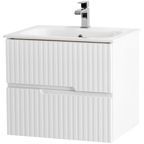 Тумба с раковиной подвесная Cezares DUET-600-2C-SO 60 см с двумя ящиками