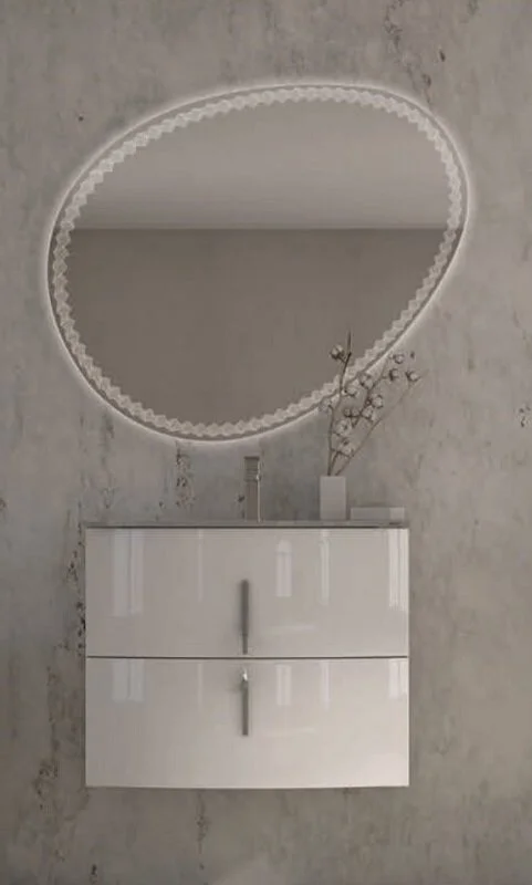 Тумба с раковиной подвесная Cezares Sting 546 140 см 2 выдвижных ящика, 2 ящика с распашными дверями