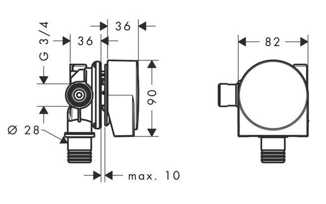 Излив на ванну Hansgrohe Exafill - фото 2