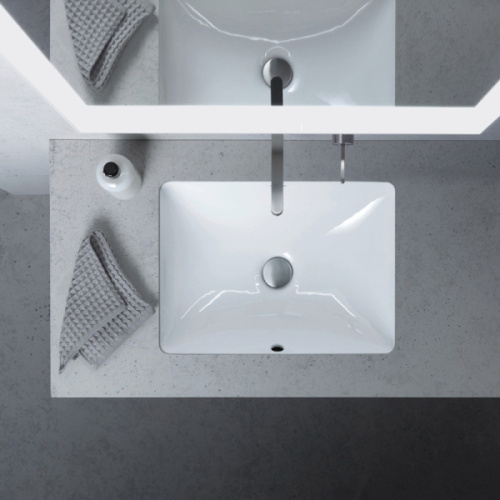 Раковина Duravit Starck 3 53 см с покрытием Wondergliss, современные, hi-tech - фото 2