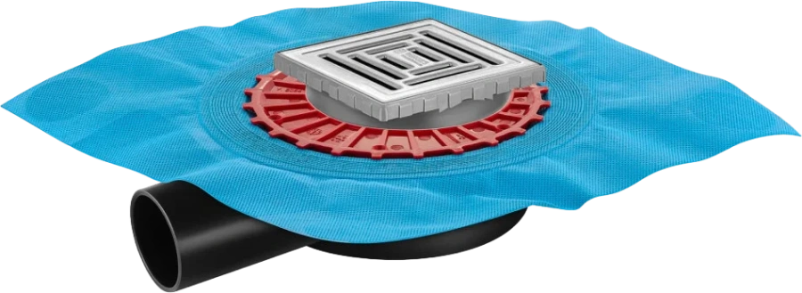 Душевой трап BERGES ZENTRUM Uno 10 см хром матовый - фото 1