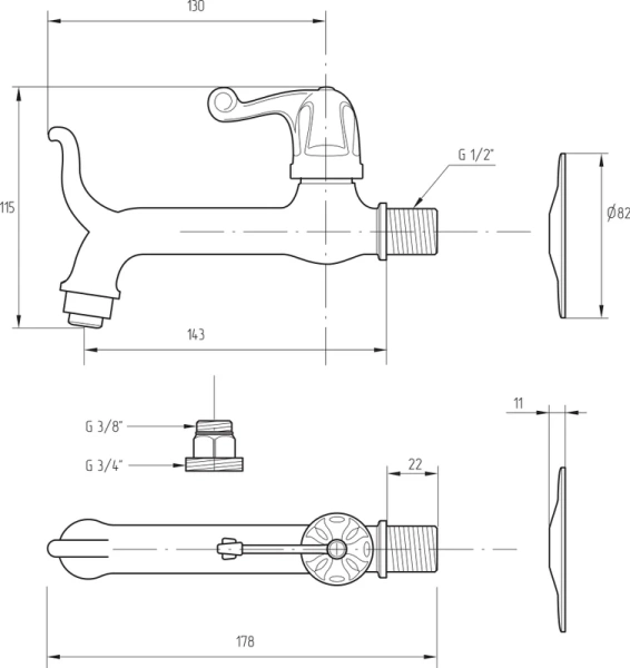 Кран Migliore Artistica бронза index_2 - фото 5