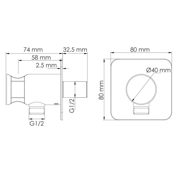 Подключение шланга WasserKRAFT Asphe с держателем для лейки - фото 2
