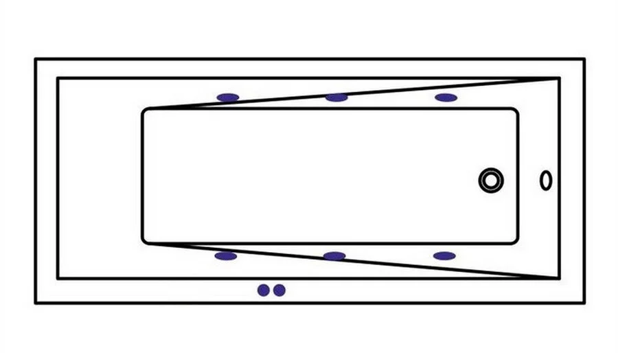 Ванна гидромассажная Whitecross Wave Soft, 170 х 70 см, увеличенная толщина акрила, усиленная армировка, белый/бронза, 0101.170070.100.SOFT.BR - фото 3