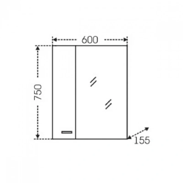 Тумба под раковину подвесная Grossman Форта 66,4 см дуб галифакс, в наличии - фото 2