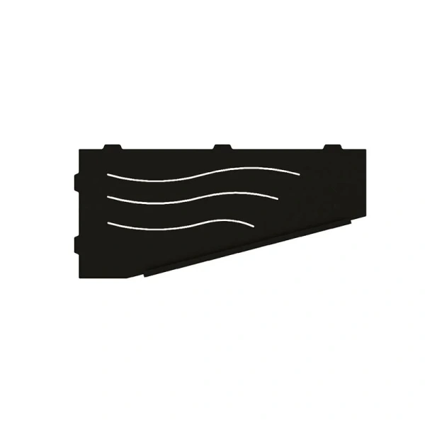 Полочка для ванной RGW черная, правая, черные - фото 3