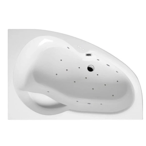 Ванна гидромассажная Excellent Newa Relax 160 x 95 см, правая, белый/хром, WAEX.NEP16.RELAX.CR - фото 1