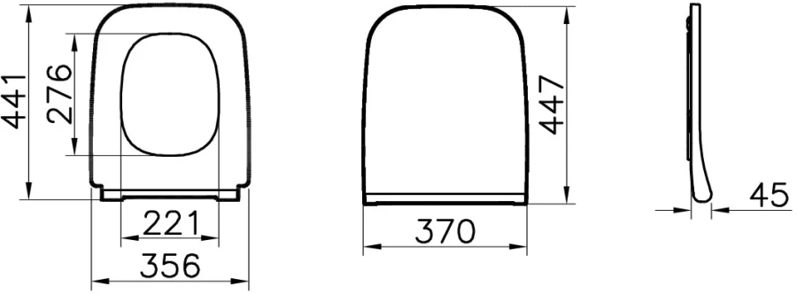Крышка-сидение с микролифтом VitrA Integra Square прямоугольная index_3 - фото 10