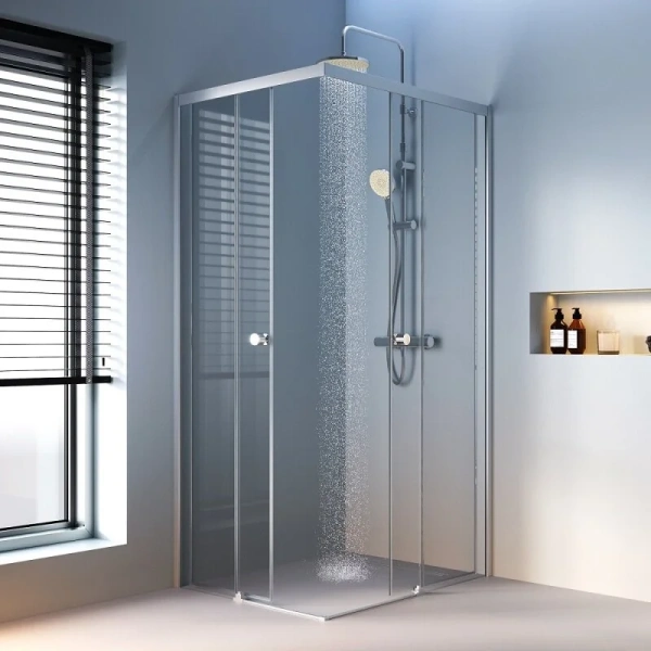Душевой уголок Am.Pm X-Joy 100x80 см профиль хром, стекло прозрачное, 100х80 - фото 5