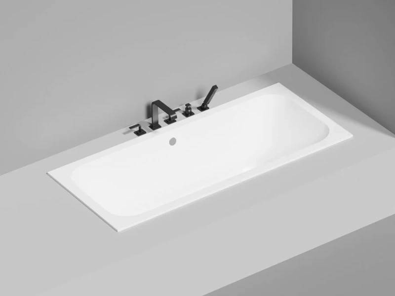 Ванна из искусственного камня Salini Orlanda Axis Kit 170х75 см белый матовый - фото 1