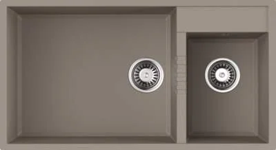 Мойка для кухни Omoikiri Tedori 86-2-LB-SA 86 см бежевая - фото 7