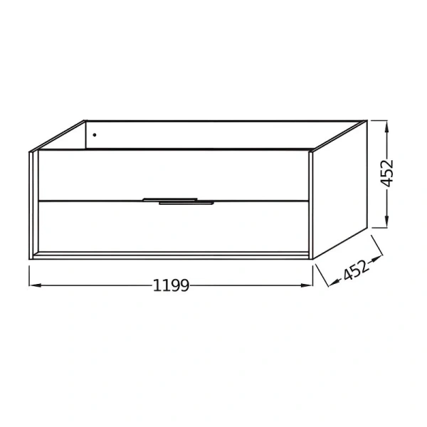 Тумба с раковиной подвесная Jacob Delafon Vivienne EB1669-J5-J54 120 см с ящиками, в наличии, по запросу - фото 2