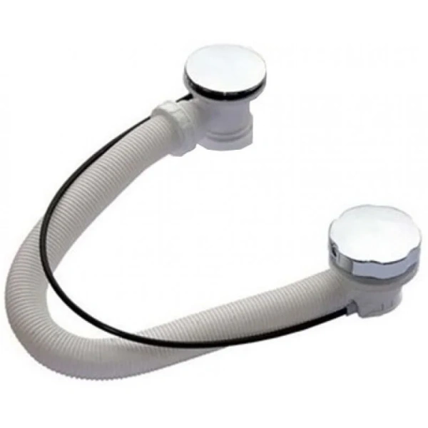 Акриловая ванна Радомир Вальс 1-01-2-0-1-195К, 200 x 100 см, каркас, фронтальный экран, сифон, слив-перелив автомат в комплекте, белая/хром, приставные, встраиваемые - фото 6