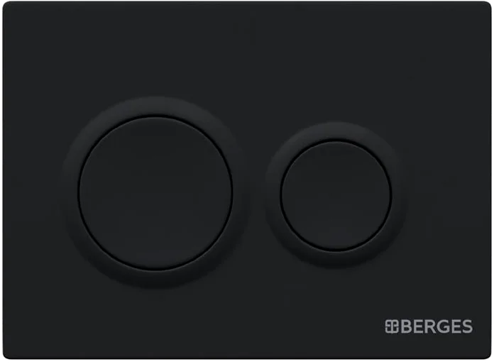 Клавиша смыва Berges Novum O5 черная - фото 1