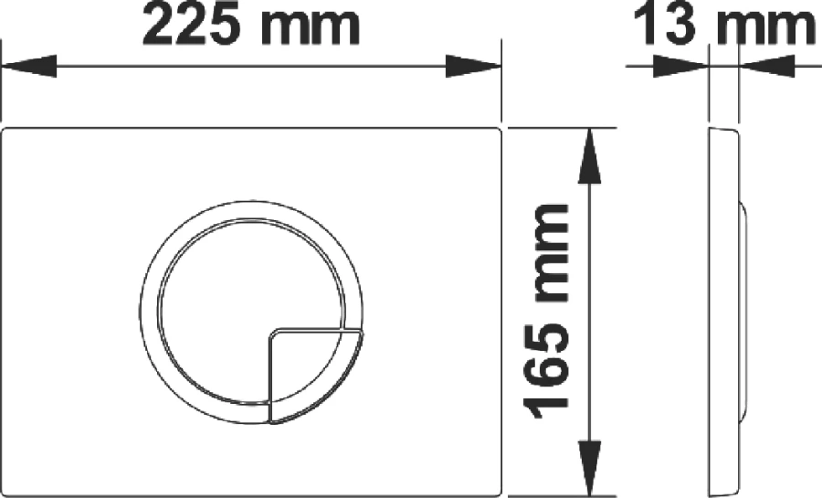 Инсталляция для унитаза Berges Novum клавиша R2 матовый хром, слив эконом-стандарт под две клавиши index_1 - фото 11