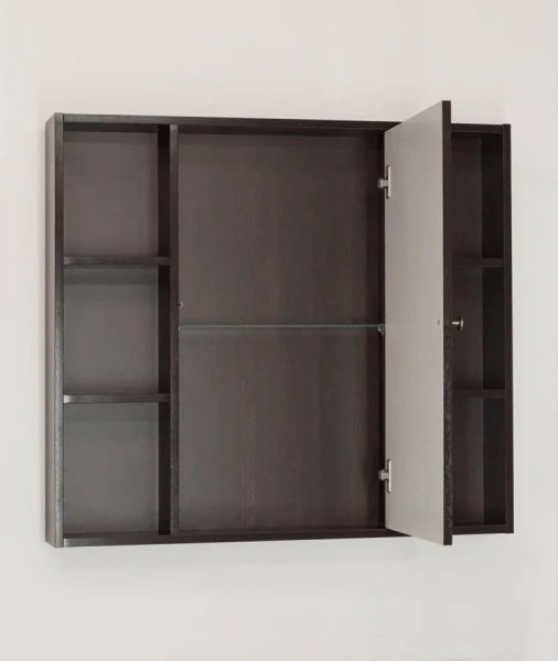 Зеркальный шкаф Style Line Кантри 90 см венге, темно-коричневые - фото 5