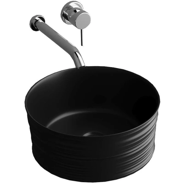 Раковина Grossman 40,5 см черная матовая, накладные (на столешницу), пристенные - фото 3