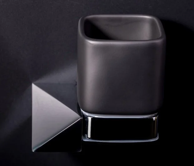 Стакан для ванной Boheme New Venturo хром/черный, хром, черные, комбинированные - фото 3