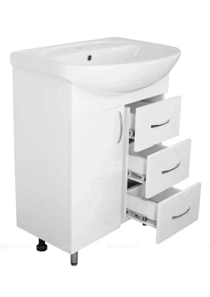 Тумба под раковину Напольная Style Line Эко фьюжн 61.20 см, напольная, пристенная - фото 3