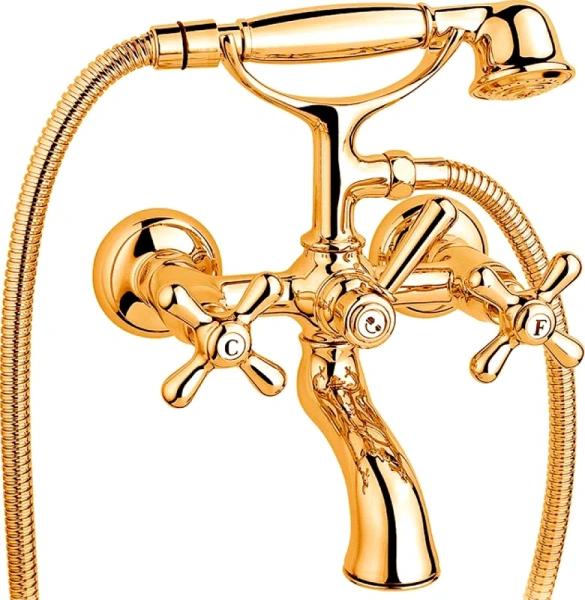 Смеситель для ванны, тусклое золото, Nicolazzi Nuova Brenta - фото 4