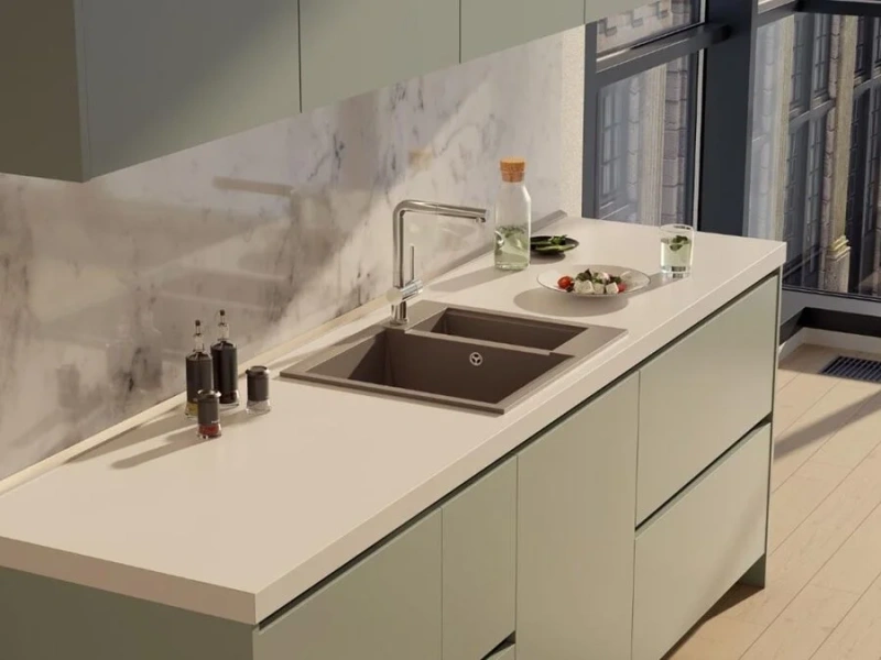 Мойка для кухни Omoikiri Sakaime 60-2-CH 60 см шампань, 60 см - фото 5